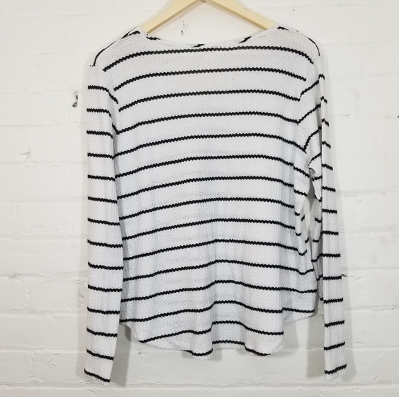 Lazy Sundays - Striped Waffle Knit - Large - Picture 3 of 4